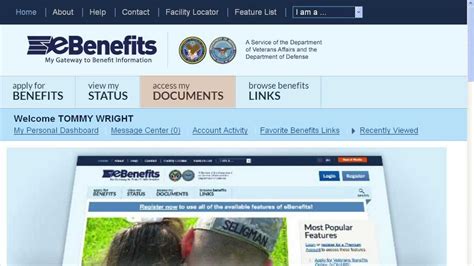 ebenefits gov website.